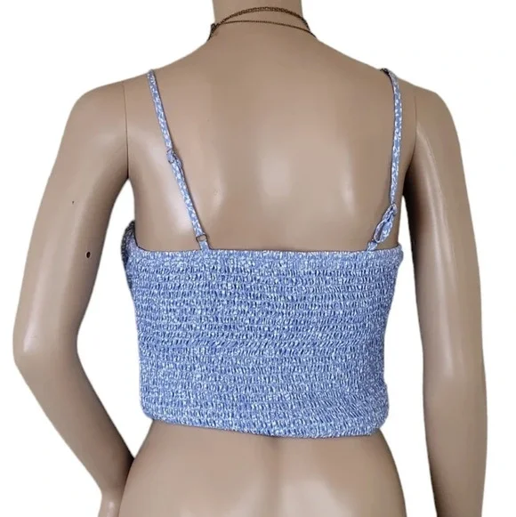 Princess Polly Tiarnie Top Blue Size 4 - Picture 2 of 3